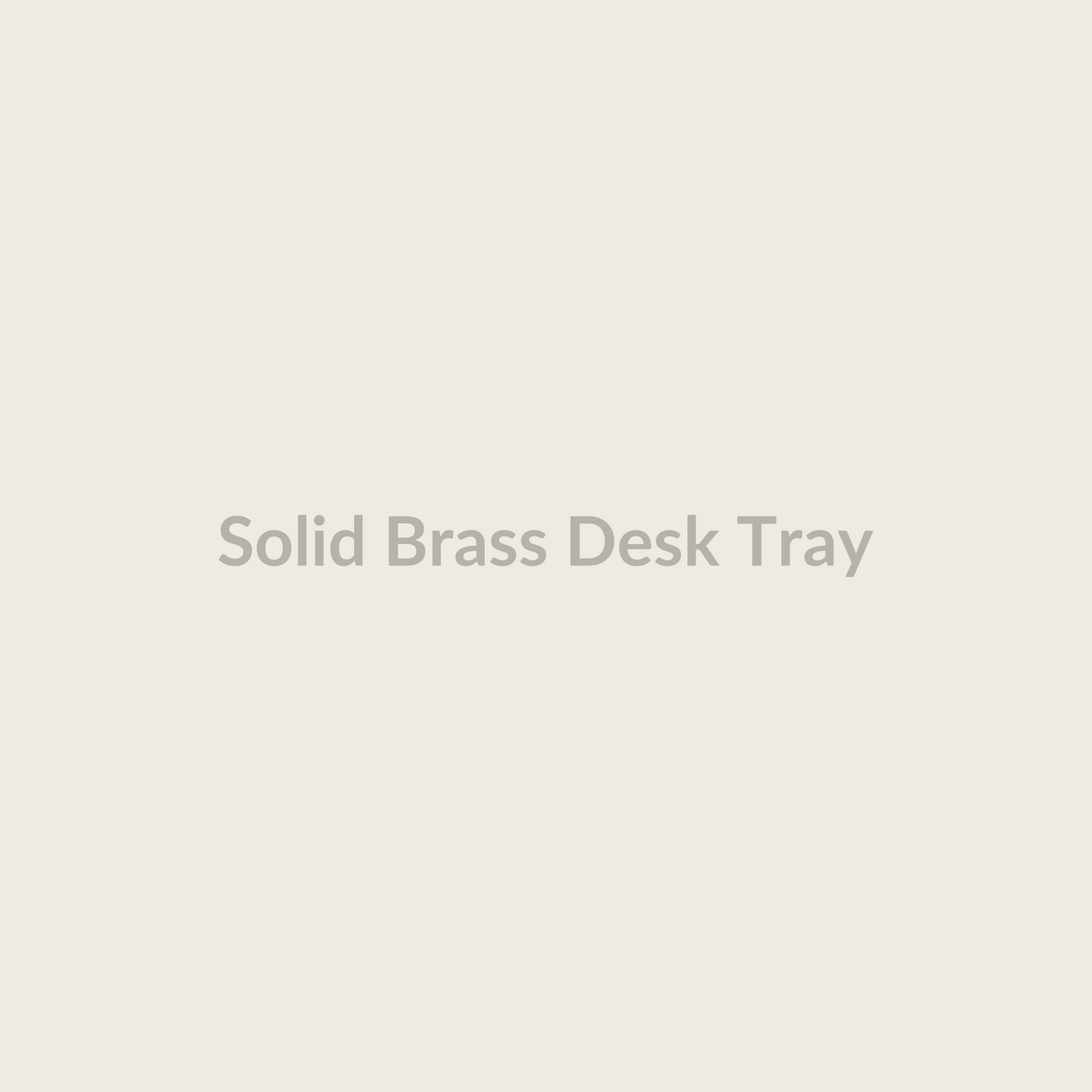 Solid Brass Desk Tray
