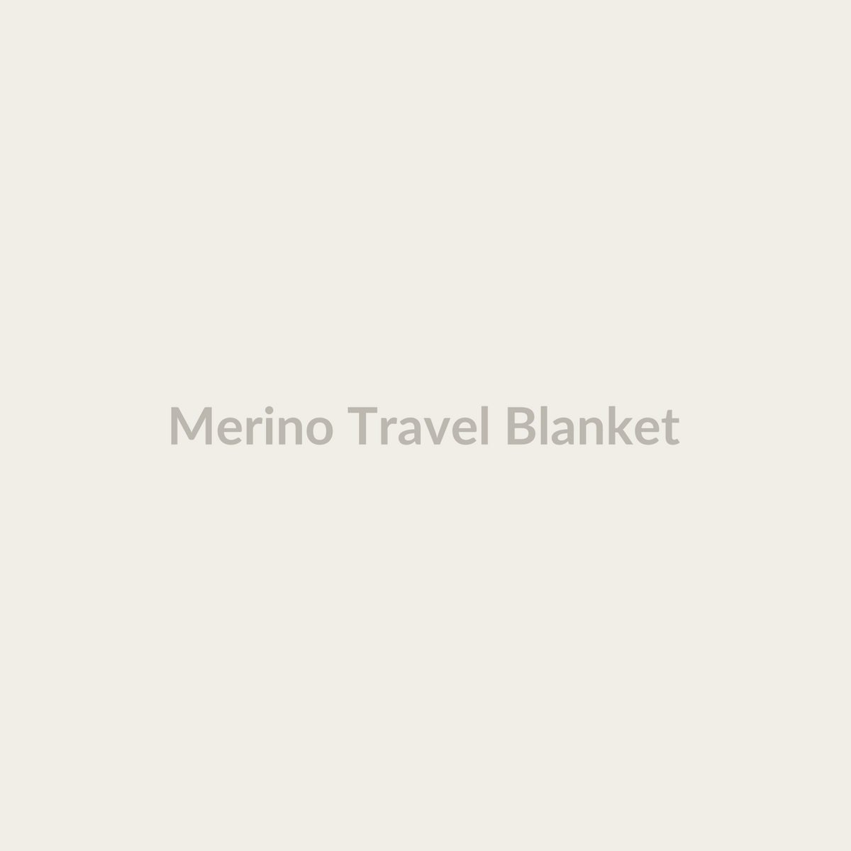Merino Travel Blanket